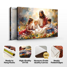 Load image into Gallery viewer, Jesus With Children Faith Wall Art II