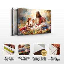 Load image into Gallery viewer, Jesus With Children Faith Wall Art IX
