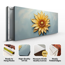 Load image into Gallery viewer, Golden Dandelion Minimalist Abstract Wall Art II