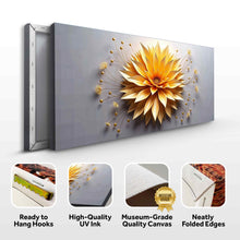 Load image into Gallery viewer, Golden Dandelion Minimalist Abstract Wall Art