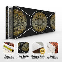 Load image into Gallery viewer, Gold Sacred Geometry Wall Art