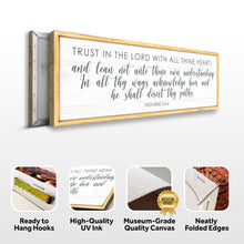 Load image into Gallery viewer, Proverbs 3:5-6 Trust In The Lord With All Your Heart Faith Sign