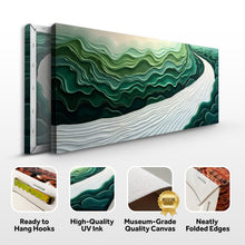 Load image into Gallery viewer, Green Rivers Abstract Wall Art III