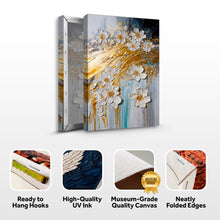 Load image into Gallery viewer, Abstract Gold Floral Wall Art
