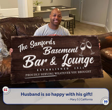 Load image into Gallery viewer, Basement Bar And Lounge Sign IV