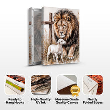 Load image into Gallery viewer, Lion And Sheep Faith Wall Art II