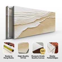 Load image into Gallery viewer, Neutral Ocean Waves Wall Art