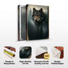 Load image into Gallery viewer, Wolf Double Exposure Wall Art V