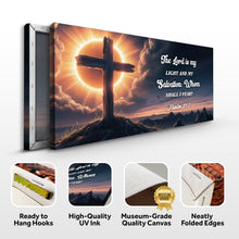 Load image into Gallery viewer, Psalm 27:1 - The Lord Is My Light and My Salvation Faith Sign