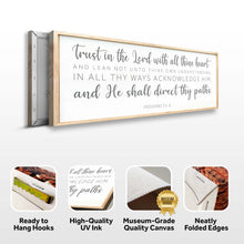 Load image into Gallery viewer, Proverbs 3:5-6 Faith Wall Sign