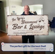Load image into Gallery viewer, Basement Bar And Lounge Sign II