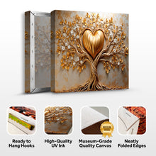 Load image into Gallery viewer, Golden Tree Heart Wall Art