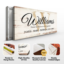Load image into Gallery viewer, Personalized Family Sign XI