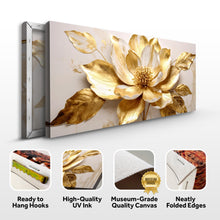 Load image into Gallery viewer, Golden Dandelion Minimalist Abstract Wall Art VIII