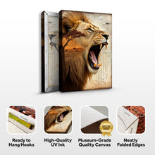 Load image into Gallery viewer, Lion Double Exposure Wall Art