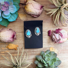 Load image into Gallery viewer, 47 - Sterling Silver Golden Hill Turquoise Stud Earrings by Jason Ogg
