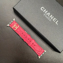 Load image into Gallery viewer, Luxury Gold Monogram 3D Embossed Leather Apple Watch Strap