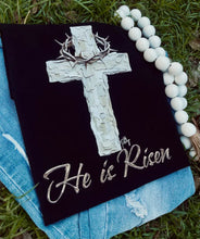 Load image into Gallery viewer, He is Risen Cross (DTF Tee)