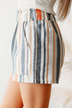 Load image into Gallery viewer, Striped Elastic Waist Shorts