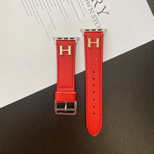 Load image into Gallery viewer, Genuine Pattern Leather Apple Watch Strap