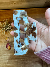 Load image into Gallery viewer, Cow Print Hair Clips