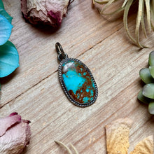 Load image into Gallery viewer, MJ Turquoise Pendant – Sterling Silver