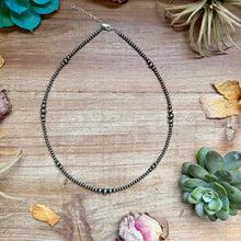 Load image into Gallery viewer, 18 inch Graduated Sterling Silver Pearl Necklace