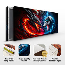 Load image into Gallery viewer, 3D Dragon and Wolf Wall Art VI