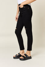 Load image into Gallery viewer, Judy Blue Full Size Distressed Tummy Control High Waist Skinny Jeans