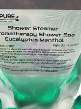 Load image into Gallery viewer, 8 Aromatherapy Shower Bombs USA Made, 100% Natural/Organic Essential Oils-Transform your shower-Transform your mood