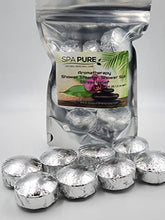 Load image into Gallery viewer, 8 Aromatherapy Shower Bombs USA Made, 100% Natural/Organic Essential Oils-Transform your shower-Transform your mood
