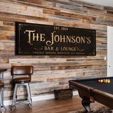 Load image into Gallery viewer, Custom Bar &amp; Lounge Sign III