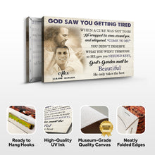Load image into Gallery viewer, Personalized God Saw You Getting Tired Memorial Sign II