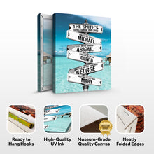 Load image into Gallery viewer, Direction Of Our Lives Family Beach Names Sign