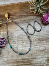 Load image into Gallery viewer, Mixed Turquoise &amp; Spiny Oyster Teardrop Earrings – Sterling Silver Pearls