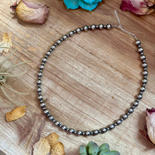 Load image into Gallery viewer, 18-Inch Sterling Silver Pearl Necklace – 4mm &amp; 8mm Alternating Pearls