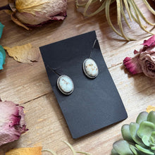 Load image into Gallery viewer, 48 - Sterling Silver Dry Creek Turquoise Stud Earrings by Jason Ogg