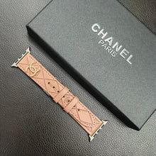 Load image into Gallery viewer, Luxury Gold Monogram 3D Embossed Leather Apple Watch Strap
