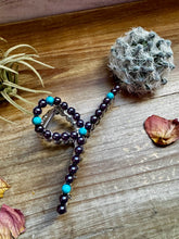 Load image into Gallery viewer, Turquoise and faux pearls Hair Clips - option 2
