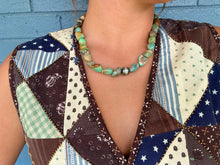 Load image into Gallery viewer, Turquoise Nugget Statement Necklace