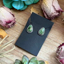 Load image into Gallery viewer, 3 - Sterling Silver Sonoran Gold Turquoise Stud Earrings by Jason Ogg