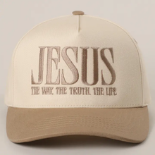 Load image into Gallery viewer, JESUS Way Truth Life Embroidered Hat