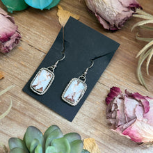 Load image into Gallery viewer, Sterling Silver Wild Horse Jasper Dangle Earrings – Handmade by Artist Jason Ogg