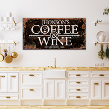 Load image into Gallery viewer, Coffee and Wine Sign III