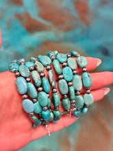 Load image into Gallery viewer, Bright Blue Turquoise Bracelet – 6 1/4"  – Large Oval