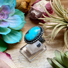 Load image into Gallery viewer, MJ Ring - Turquoise Oval Adjustable Ring