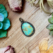 Load image into Gallery viewer, MJ Turquoise Pendant – Sterling Silver