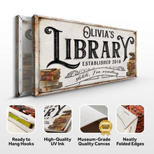Load image into Gallery viewer, Shhh I'm Reading Library Sign