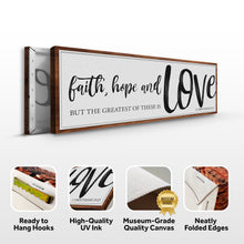 Load image into Gallery viewer, Faith Hope And Love 1 Corinthians 13:13 Faith Sign II