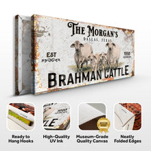 Load image into Gallery viewer, Personalized Brahman Cattle Sign II
